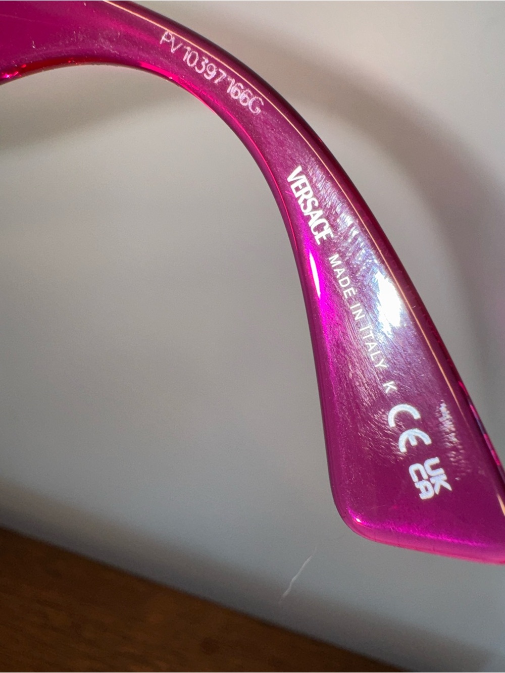 NWT Versace VE4481 Pillow Sunglasses -Transparent Fuchsia - Picture 7 of 9